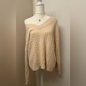 Oversized Cable Knit Sweater